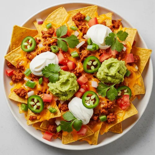 Beef Chillies & Cheese Nachos 