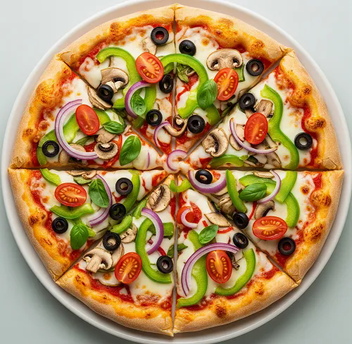 Spicy Mixed Vegetable Pizza 