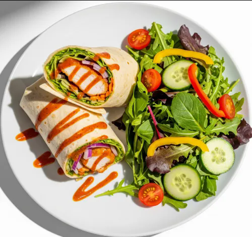 Chargrilled Bbq Chicken Wrap 