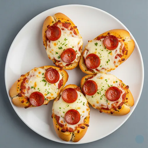 5 Pcs Garlic Bread With Cheese & Pepperoni 